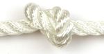 3 Strand White Polyester Rope - 8mm