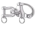 Snap Shackle Swivel/Fork C/w Safety pin 316 Stainless Steel - 16mm