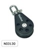 Barton N03130 Size 3 45mm Plain Bearing Pulley Block Single With Swivel- for 10mm max rope